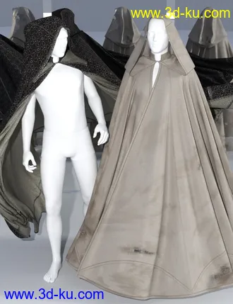 3D打印模型SsC dForce Raiding Cloak for Genesis 3 and 8的图片