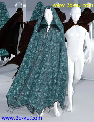 3D打印模型SsC dForce Raiding Cloak for Genesis 3 and 8的图片