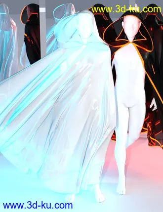 3D打印模型SsC dForce Raiding Cloak for Genesis 3 and 8的图片