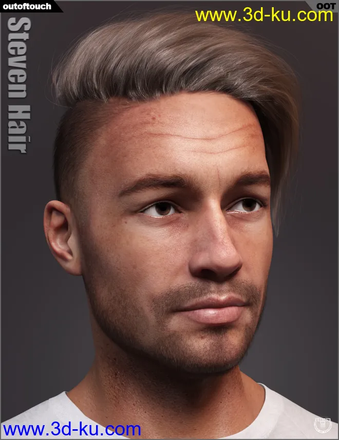 Steven Hair for Genesis 3 and Genesis 8模型的图片1