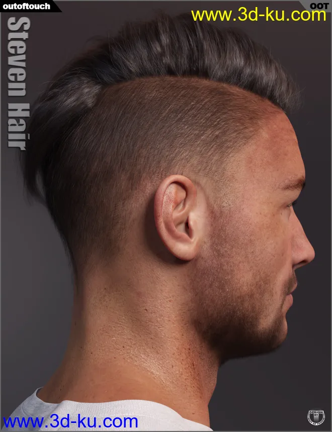 Steven Hair for Genesis 3 and Genesis 8模型的图片2