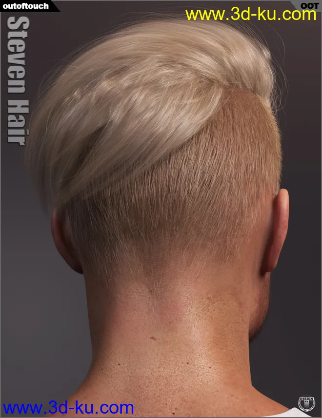 Steven Hair for Genesis 3 and Genesis 8模型的图片3