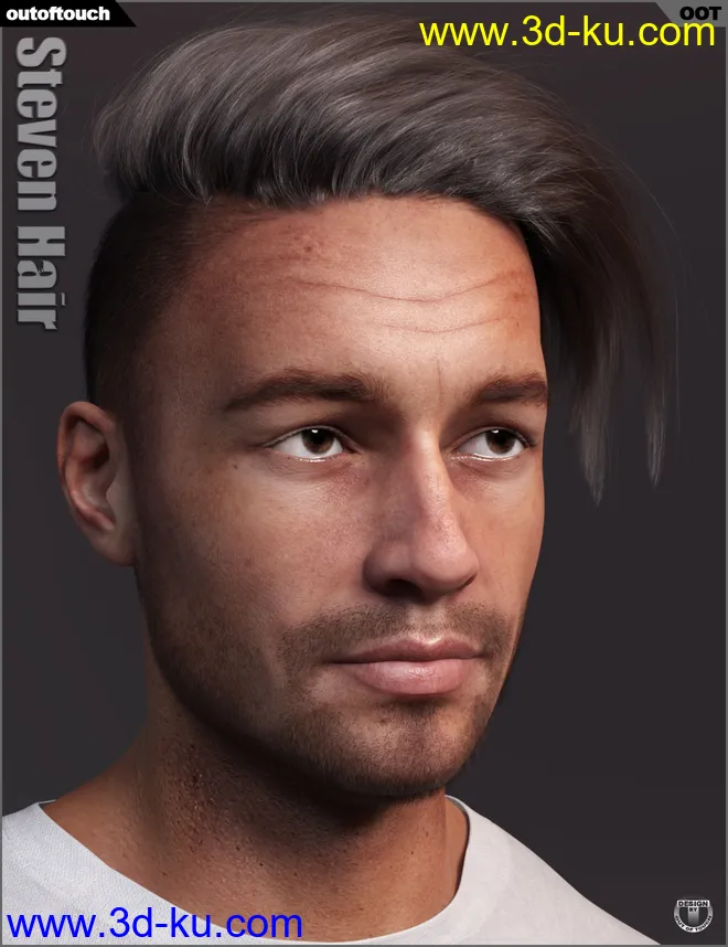 Steven Hair for Genesis 3 and Genesis 8模型的图片4