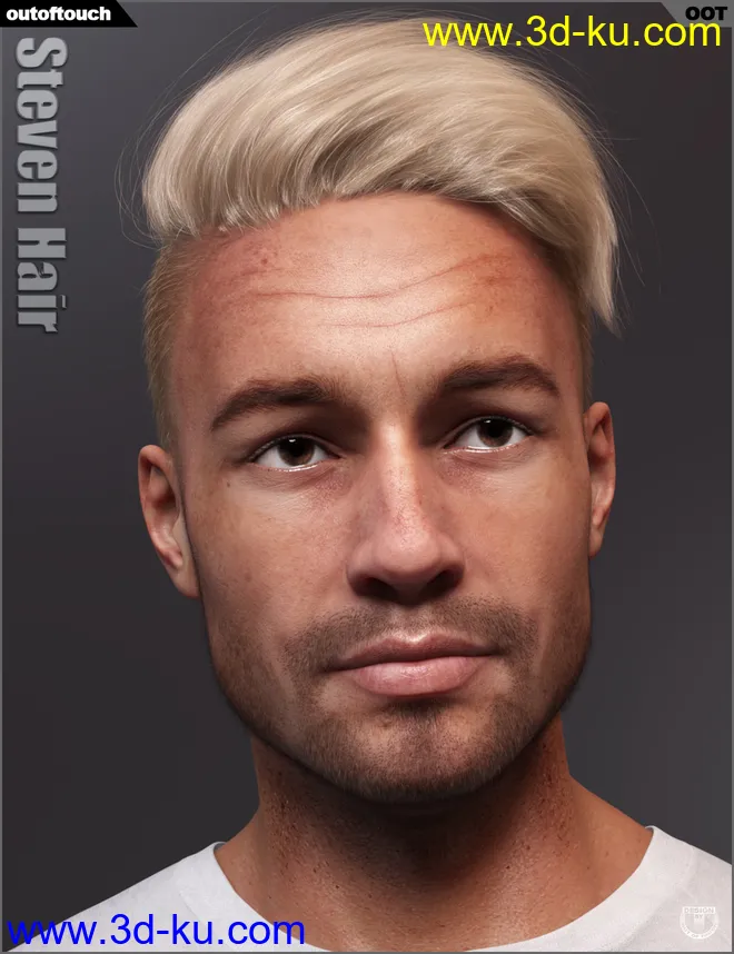 Steven Hair for Genesis 3 and Genesis 8模型的图片7