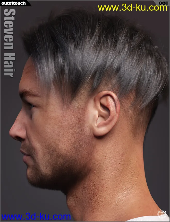 Steven Hair for Genesis 3 and Genesis 8模型的图片8