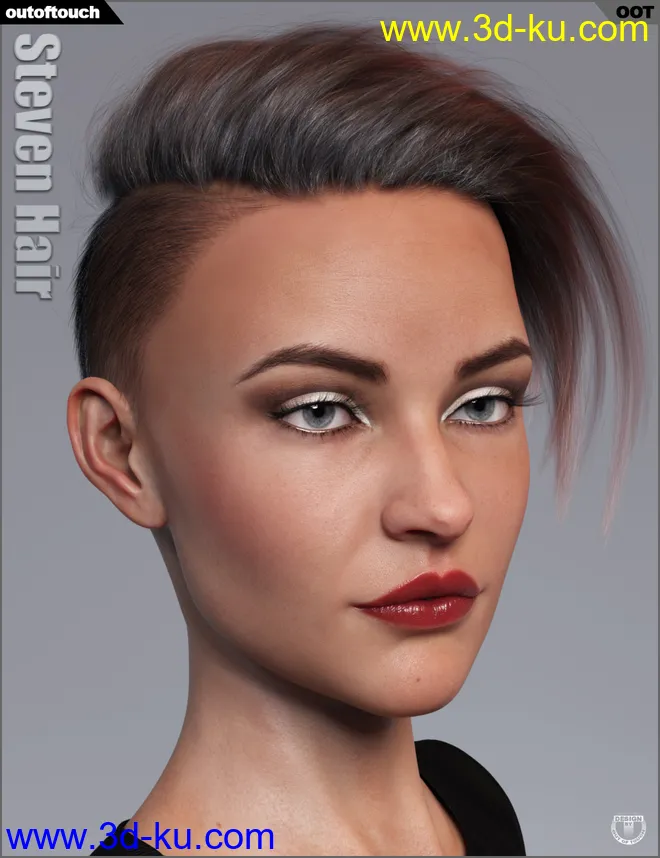 Steven Hair for Genesis 3 and Genesis 8模型的图片9