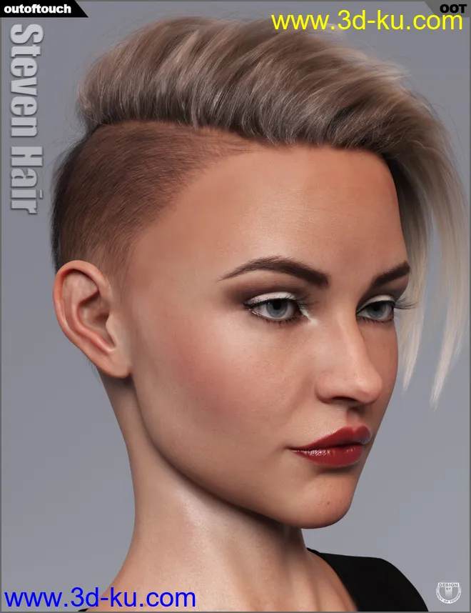 Steven Hair for Genesis 3 and Genesis 8模型的图片10