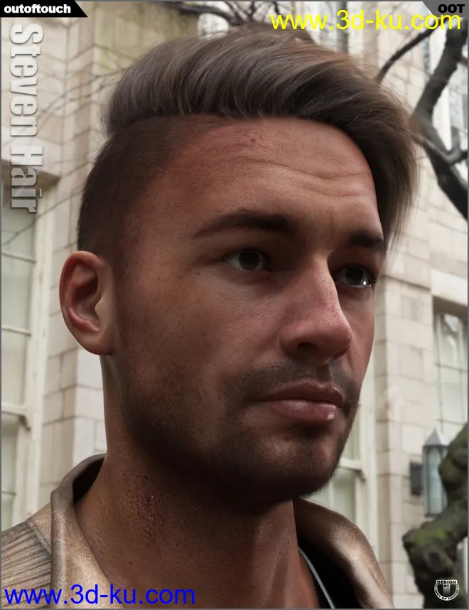 Steven Hair for Genesis 3 and Genesis 8模型的图片16