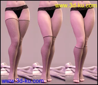 3D打印模型Stockings and Socks Fashion for Genesis 8 Female的图片