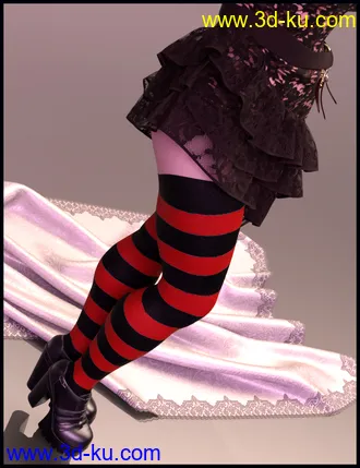 3D打印模型Stockings and Socks Fashion for Genesis 8 Female的图片