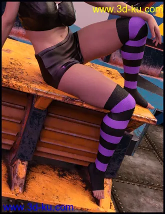 3D打印模型Stockings and Socks Fashion for Genesis 8 Female的图片