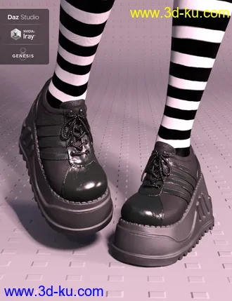 3D打印模型Stomp Trainers for Genesis 8 Female(s)的图片