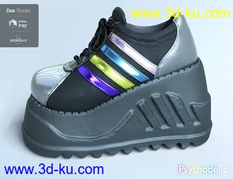 3D打印模型Stomp Trainers for Genesis 8 Female(s)的图片