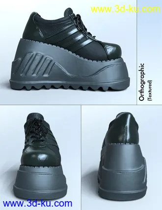 3D打印模型Stomp Trainers for Genesis 8 Female(s)的图片