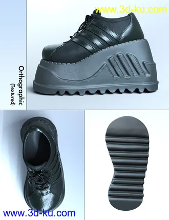 3D打印模型Stomp Trainers for Genesis 8 Female(s)的图片