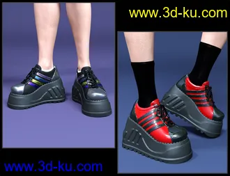 3D打印模型Stomp Trainers for Genesis 8 Female(s)的图片