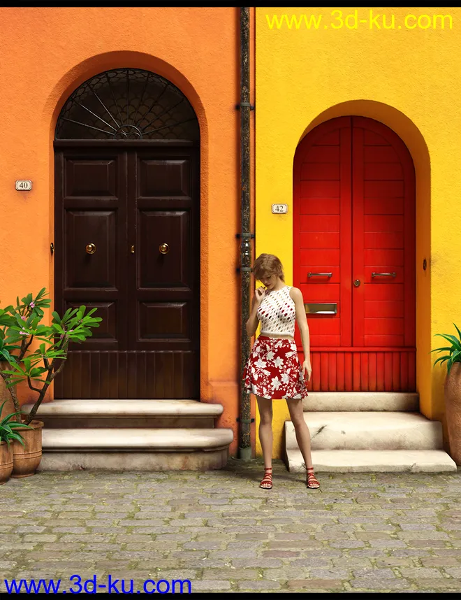 Street Vignettes - Calle Pintada模型的图片1
