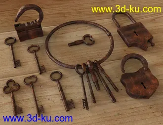 3D打印模型Strongboxes, Locks and Keys的图片