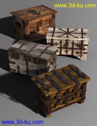 3D打印模型Strongboxes, Locks and Keys的图片