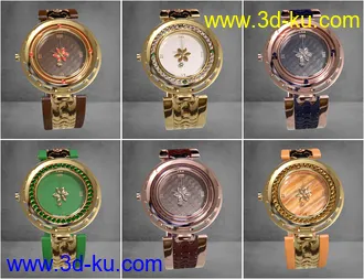 3D打印模型Stylish Watches for Genesis 8 Female(s)的图片