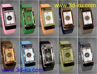3D打印模型Stylish Watches for Genesis 8 Female(s)的图片