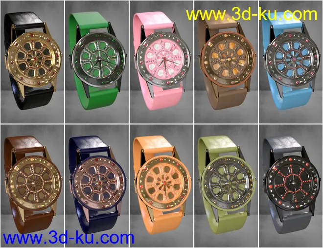Stylish Watches for Genesis 8 Female(s)模型的图片8