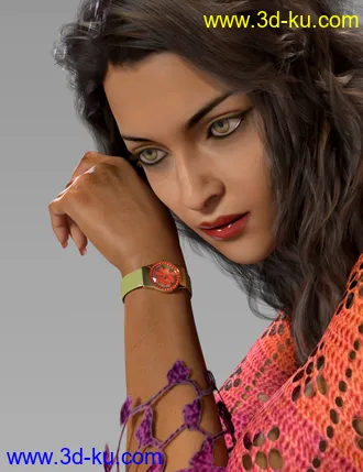 3D打印模型Stylish Watches for Genesis 8 Female(s)的图片