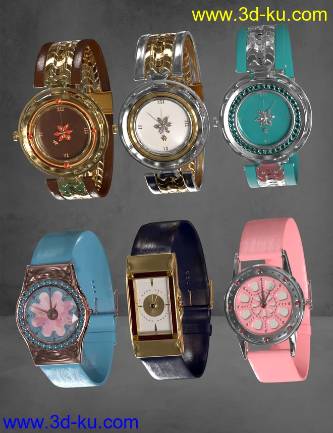 Stylish Watches for Genesis 8 Female(s)模型的图片12