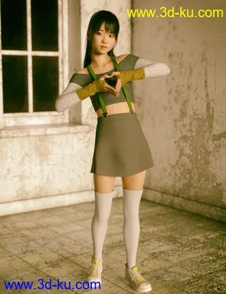 3D打印模型Sue Character and Hair for Genesis 8 Female的图片