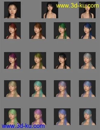 3D打印模型Sue Character and Hair for Genesis 8 Female的图片