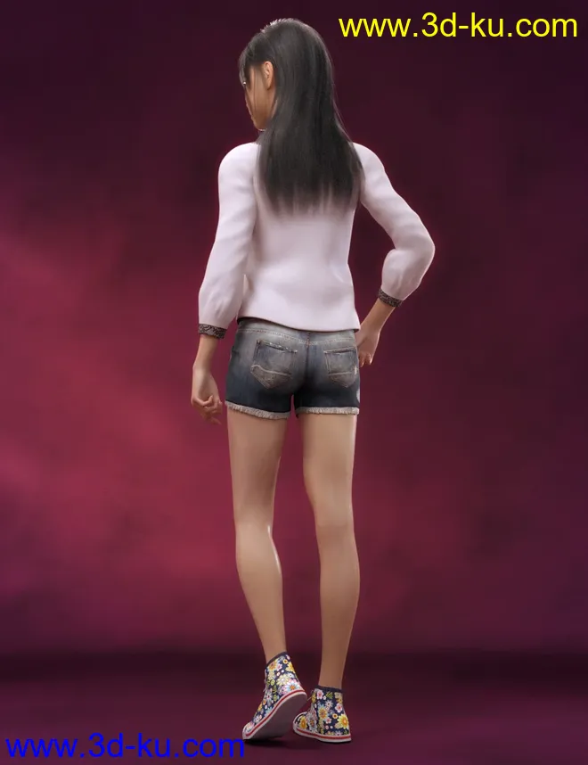 Sue Character and Hair for Genesis 8 Female模型的图片12