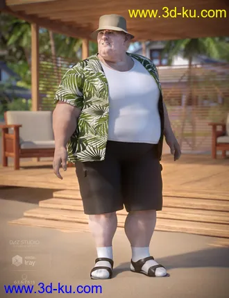 3D打印模型Summer Vacation Outfit for Genesis 8 Male(s)的图片