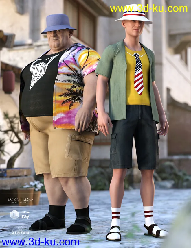 Summer Vacation Outfit Textures模型的图片1