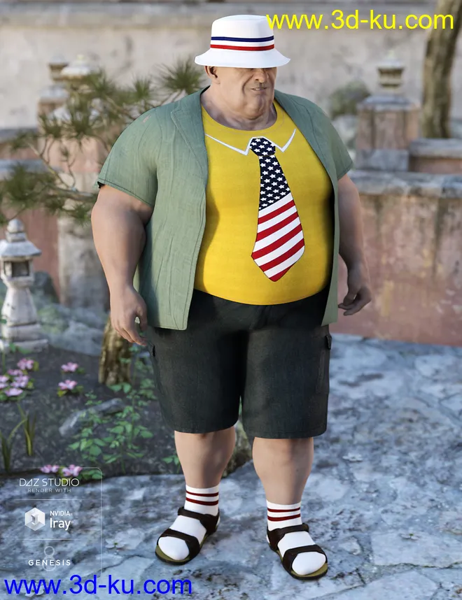 Summer Vacation Outfit Textures模型的图片4