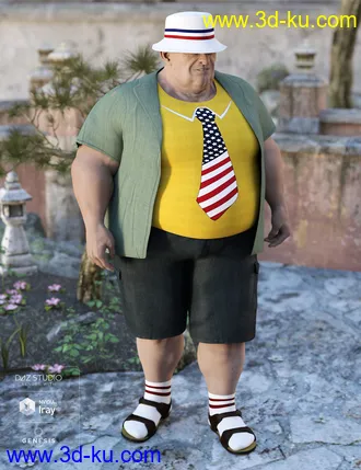 3D打印模型Summer Vacation Outfit Textures的图片