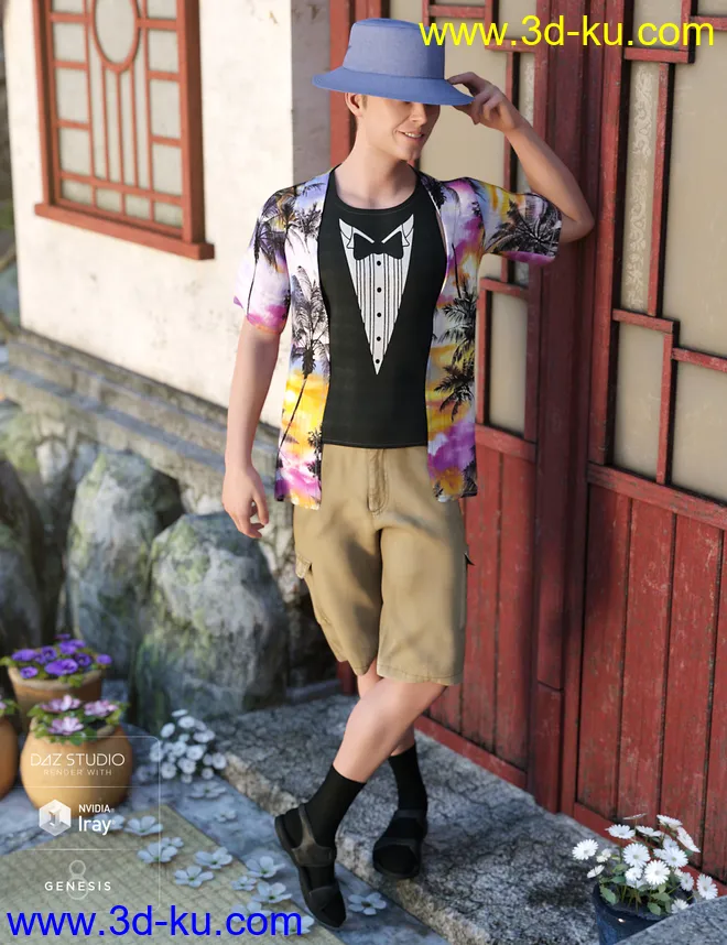 Summer Vacation Outfit Textures模型的图片5