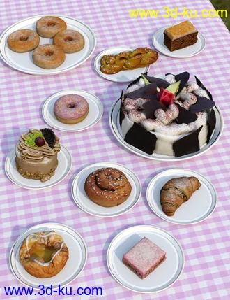 3D打印模型Sweet Bakery Props的图片