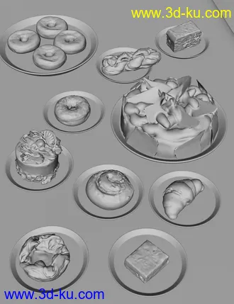3D打印模型Sweet Bakery Props的图片