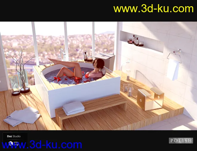 Sweet Wood Bathroom模型的图片2