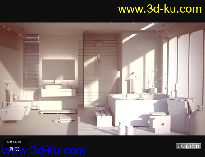 Sweet Wood Bathroom模型的图片7