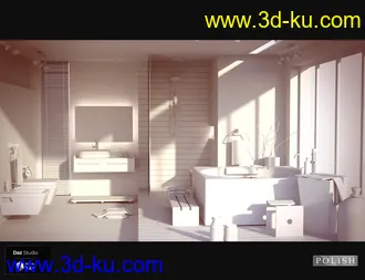 3D打印模型Sweet Wood Bathroom的图片