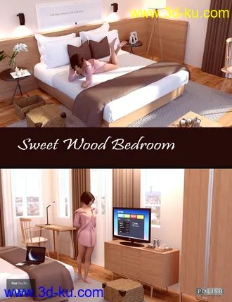 3D打印模型Sweet Wood Bedroom的图片