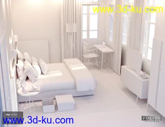 3D打印模型Sweet Wood Bedroom的图片