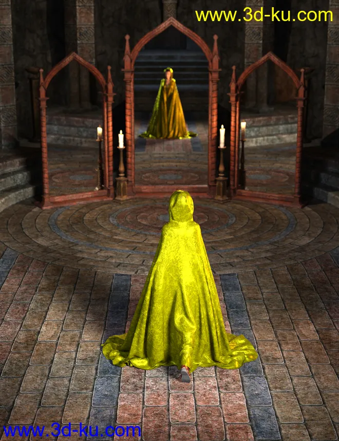 SY dForce Capes for Genesis 8模型的图片4