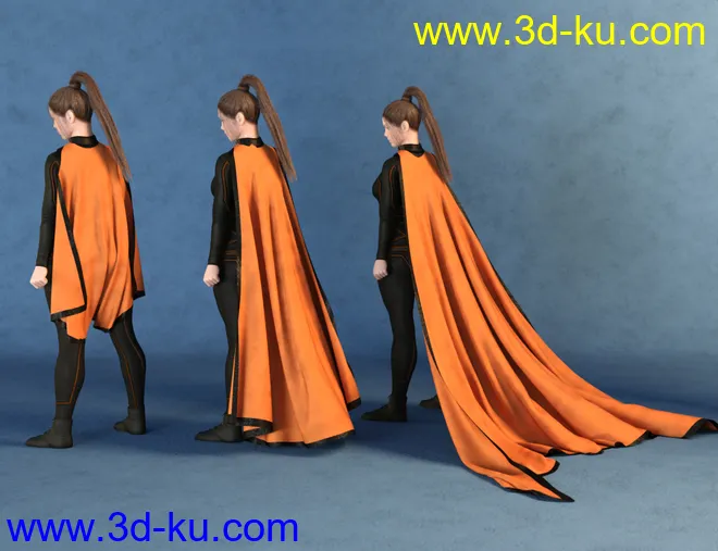 SY dForce Capes for Genesis 8模型的图片7