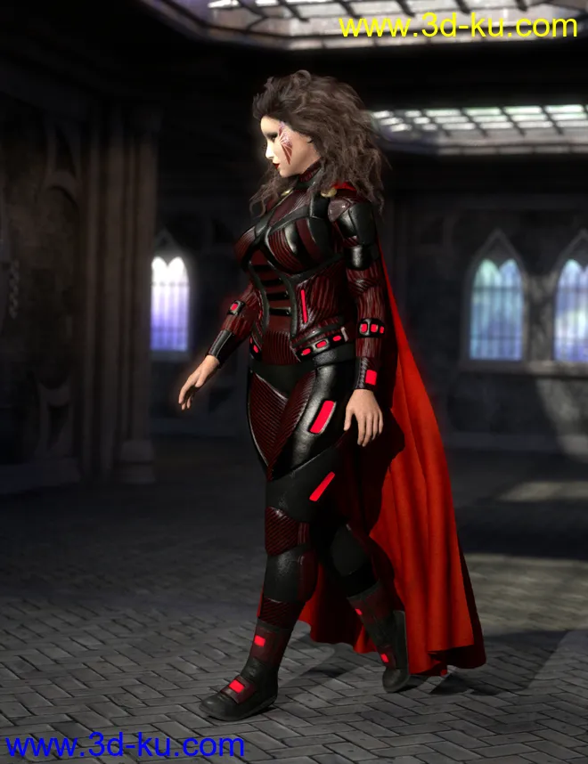 SY dForce Capes for Genesis 8模型的图片11