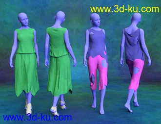 3D打印模型SY dForce Rags for Genesis 8 Female(s)的图片