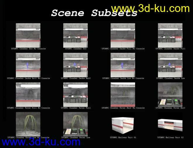 SY Smoke and Water Chamber Set模型的图片9