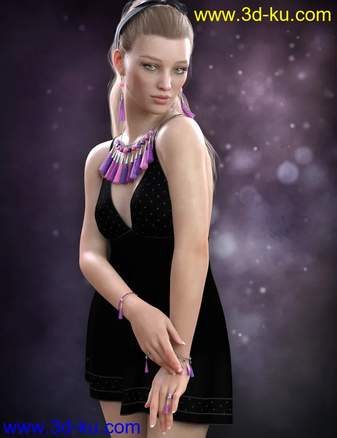 Tassel Jewelry Mega Pack for Genesis 8 Female(s)模型的图片2