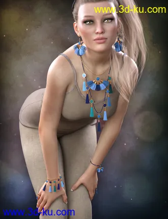 3D打印模型Tassel Jewelry Mega Pack for Genesis 8 Female(s)的图片
